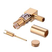 Harwin M80-318 ຕິດຕໍ່ MALE COAX CRIMP 90 DEGREE 2MM