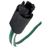 JKL Components 2967-6G ປຸ່ມຕິດ SOCKET W/LEADS FOR T-1 1/2 BULBS