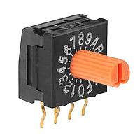 NKK Switches FR01KR16H ສະຫນັບສະຫນູນການຫຼຽນສະຫນາມ 10MM HEXA 16P SHAFT REAL CODED R/A