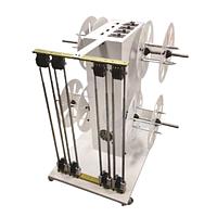 JCW JCW-WP08 4 Shafts Wire Roll Unwinder ແລະ Prefeeder (15 kg x 4 reels)