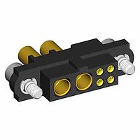 Harwin M80-4D10405F2-02-327-00-000 ອຸປະກອນຮັບສະຫນອງ 4+2 ຕໍ່ຕຳແໜ່ງ ເພື່ອຜູ້ຍິງ 22AWG+16AWG ຊຸດສາຍສັນຍານ, ນັກຍຶດສະແກຣວ