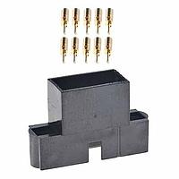 Harwin M80-5751005 ຕູ້ປະກອບປະກັບ Plug Housing 5+5 WAY MALE CRIMP EXT WALL L/BORE WOJS