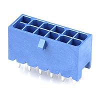 Molex 224246-1030 ພິບບີ Receptacle Versa Color Vert Header Thru Hole Dual Row 10 Ckts (Sn) GloWire Blu Tray