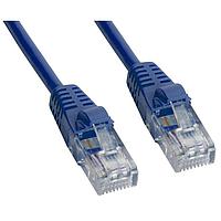 Amphenol Cables on Demand MP-5XRJ45UNNB-003 Cat 5e, Crossover CAT 5E UTP XOVER RJ45 ສີຟ້າ 3'