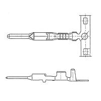 Yazaki 71141301 ຂໍ້ຕໍ່ TERM 060 C M 1.5MM UNSLD
