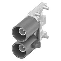 Rosenberger 59S2DU-40MT5-C ປລັກຕໍ່ຕໍ່ PCB ບອດ PC-Board SMD ມຸມຂວາ C ສີຟ້າ