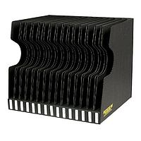 Protektive Pak 37565 ຖົງມຸມ REEL HOLDER, 15 INCH, 15 SLOTS 17-1/2 x 15-5/8 x 15-1/4 IN