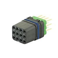 Eaton Souriau-Sunbank 8MQ2M1220UCE046 Modular Connectors - Push Pull MQuick module, sealed, with female straight PCB contacts, tin lead plated