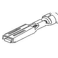 AMP Connectors - TE Connectivity 282110-1 ຕິດຕໍ່ຮອບສາຍດຽວ (SWS) RECEPTACLE CONTACT ມົນ 4000