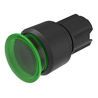 EAO 45-2631.18H0.000 Momentary, Round, Mushroom Head Mushroom-head pushbutton actuator illuminated green transparent D30 momentary front/housing plastic