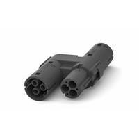AMP Connectors - TE Connectivity 1-293611-1 ອຸປະກອນເສີມ M-line 3 ໂພນສ່ວນຕ່າງ T-splitter connector