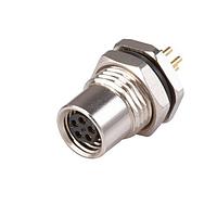 Same Sky (formerly CUI Devices) CDM805-05B-FP-F011-67 ຕົວຕິດພາແນວ 5 ຂາຍືນຕົວຕິດພາໜ້າ M11 x 1.0 BCoding ນຸ່ມທອງ IP67