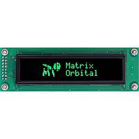 Matrix Orbital OK202-25-USB-OG-E ຈໍ OLED OLED 20 X 2 ສີຂຽວ ອຸນຫະພູມຂະຫນາດກວ້າງ USB