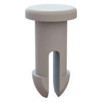 Essentra Components 27PIF0018 ອຸປະກອນກັບກັບ Push-In, ຮູ .128, ຄະນະບົດ .230