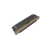 Amphenol FCI SFW15R-3STE1LF ບອດເມາຍ 1.00mm ຟເລັກຊຄອນເນັກເຕີ, ຊີຣີ SFW-R, 15 ຕຳແໜ່ງ, ຕິດຕໍ່ດ້ານລຸ່ມ, ການເຂົ້າທາງດ້ານ ຕິດຕັ້ງພື້ນຜິວ ZIF ຄອນເນັກເຕີ, ບໍ່ມີສາຍຕໍ່, ມີລອກສາຍສາຍ.