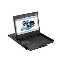 Advantech 96KVM-H17V8U-UK ຈໍ TFT-LCD 1U 8P KVM 17"FHD LCD KB(EN)+TPAD+UK PLUG