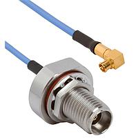 Amphenol SV Microwave FRSMPM-047-FB292-060 ສາຍສັນຍານ RF SMPM R/A F 2.92mm BKHD F 6" Cable