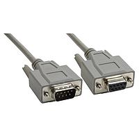 Amphenol Cables on Demand CS-DSDMDB09MF-002.5 ສາຍຕໍ່ຕ່າງ Serial DELUXE DB9 M/F MOLDED 2.5'
