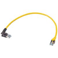 HARTING 09488587587010 Cat 6a VB RJ45-DB RJ45 ເຫຼືອງ 1.0m