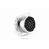 Amphenol SINE Systems RT001823SNH03 ຕົວເຊື່ອມຕໍ່ Receptacle, ຂົວສີ່ແຫ່ງ, 23 ຕຳແໜ່ງ, ຜູ້ຍິງ, ຂະໜາດ Shell 18, ມີຢາຊິໂລໂຄນ Seal