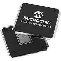 Microchip Technology PIC32CK1025GC01144-I/4KB MCU's ENET ແລະ CAN, CM33,1024KBFlash,256KBRAM,120MHz,144Pin,TQFP,USB-HS