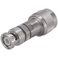 HUBER+SUHNER 32_BNC-N-50-51/1--_UE ຕົວແປ RF - ລະຫວ່າງຊຸດ BNC ແບບປລັກ (ຜູ້ຊາຍ) ເຖິງ N ແບບປລັກ (ຜູ້ຊາຍ)