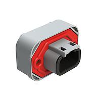 Amphenol SINE Systems ATM15-3P-BM01 3-Way Str Flng Mnt PCB Rcp 3POS ສີເຫຼືອງທອງ Cont