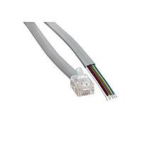 Amphenol Cables on Demand MP-5FRJ12UNNS-007 ເຄັບເຕີເນັດ / ເຄັບເຄືອກຂ່າຍ FLAT CBL(6X6) RJ12 ມີປາກທີ່ປົກປ້ອງດ້ວຍການຄຸມກັນການກະຕຸ້ນ 7'