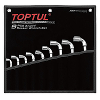 TOPTUL GPAQ0901 Angled Socket Wrench Set (9 pcs)