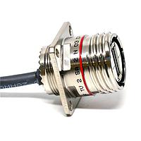 Amphenol Socapex USBFTV2SA2N03OPEN USB 2.0 ປິດສະຫງວນ Sq USB-A Rec .3m Cordset/Pigtail