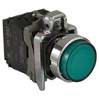 SCHNEIDER XB4BW13B5 Flush 22MM ILL EXTENDED PB 24V ສີຂຽວ 1 NO 1 NC