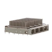 AMP Connectors - TE Connectivity 2227249-3 ການປະກອບກະຕ່າ 1x4 Cage Assy Bhnd Bzl zQSFP+