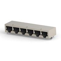 AMP Connectors - TE Connectivity 5558525-1 ເຄື່ອງປ້ອງກັນ Modular 6 PORT 8 POS SHIELD CAT5