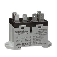 Schneider Electric Relays 725BXXBC3ML-24A ຣີເລຍພວດມາດຕະຖານ DPST-NO 25A DIN LED 24 VAC