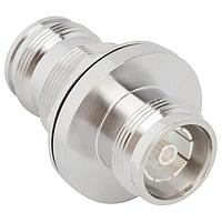Amphenol RF AD-4310J4310J-2 ຕົວແປງ RF - ໃນຊຸດ 4.3/10 Jack ເປັນ 4.3/10 Jack Bulkhead