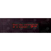 Matrix Orbital BLC2021-BL-USB-R ຊອງໃສ່ PC Bay, ຕົວອັກສອນ LCD 20x2 ສີແດງ, ພື້ນຫຼັງ USB ສີດຳ