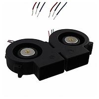Delta Electronics, Inc. SFB0412VH-F00 ພັກລະບົບ DC Blower, 195.2x108.6x33mm, 12VDC, Ball Bearing, 3-Lead Wires, Tachometer
