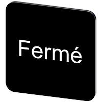 SIEMENS 3SU19000AF160GK0 ປ້າຍປ້າຍຊື່, Ferme INSCR. LABEL, ສີດຳ 22 X 22MM, FERME