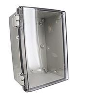 Bud Industries NBF-32218 ກອງປົກອຸດສາຫະກຳ NEMA ກອງປົກ ABS Poly Blend ມີປະຕູ Polycarbonate ແຈ້ງ (12 X 8 X 6.4 ນິ້ວ)