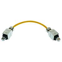 HARTING 09475858005 Cat 6 Han PushPull RJ45 Cat6 Cable Assembly, ເຫຼັ້ມສະແດງ, ສອງທາງ PP RJ45, 2x4xAWG26/7, PUR ເຫຼືອງ, 20.0m