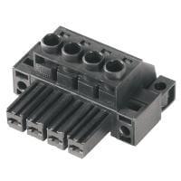 Weidmuller 1929650000 ຮອດເດີແລະກອງສາຍສະບັບ BVZ 7.62HP/04/180FC SN BK BX