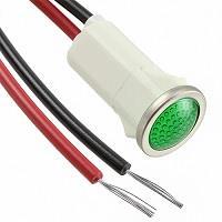 VCC 1092D5-12V ອິນດິເຄເຕີຣ໌ PMI GRN SEMI-DOME 12V ມີສາຍສອງ