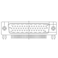 Amphenol Commercial Products 17EBH044PAA000 ຕໍ່ຕໍ່ D-Sub ຄວາມໜາແຂງສູງ RA HI DENSITY 44P M .120 ຮູ່ຊັດເຈນ