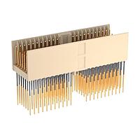 ERNI - TE Connectivity 103968 ຮາດ ແມດຣິກ ເຄັນເນັກເຕີຣ໌ 110P VERT 2MM PRESS M BKPLN B-B MZ TYPEA