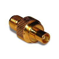 Amphenol RF 242129 ຕົວແປ RF - ລະຫວ່າງຊຸດ MCX JACK ໄປຫາ SMA JACK ADAPTER