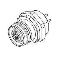 Molex 1204040016 ເສັ້ນສາຍເຊນເຊີ / ເສັ້ນສາຍອັກຊູເຕວ REC U12 4P AC FE PG9 FM SOL BRASS NI