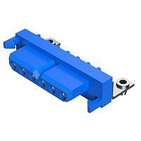 Amphenol Positronic PLA06F4BN0A1/AA ຕົວເຊື່ອມຕໍ່ Power Connector - 1 ແຖວ, 6 ຂະໜາດ 16 ຕິດຕໍ່, Socket (ຜູ້ຍິງ), ມຸມຂວາ Solder