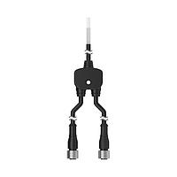 Banner Engineering CSB-UNT810M1282M1284.5 Splitter Cables M12 QD Splitter Cable; 8X22 AWG Unterminated 3.05 m (10 ft) Trunk; 8-Pin Straight Female M12 0.61 m (2 ft) Branch 1; 8-Pin Straight Female M12 1.37 m (4.5 ft) Branch 2