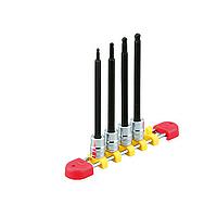 KTC TBT2L04BPH sq. ເຕົ້າຮັບລູກນ້ອຍ hexagon ຍາວຕັ້ງ (1/4", 4pcs)