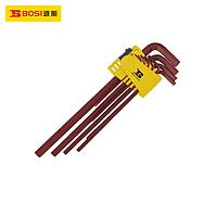 BOSI BS426082S Flat Point Hex Key Set (9PC metric system,1.5-10mm)